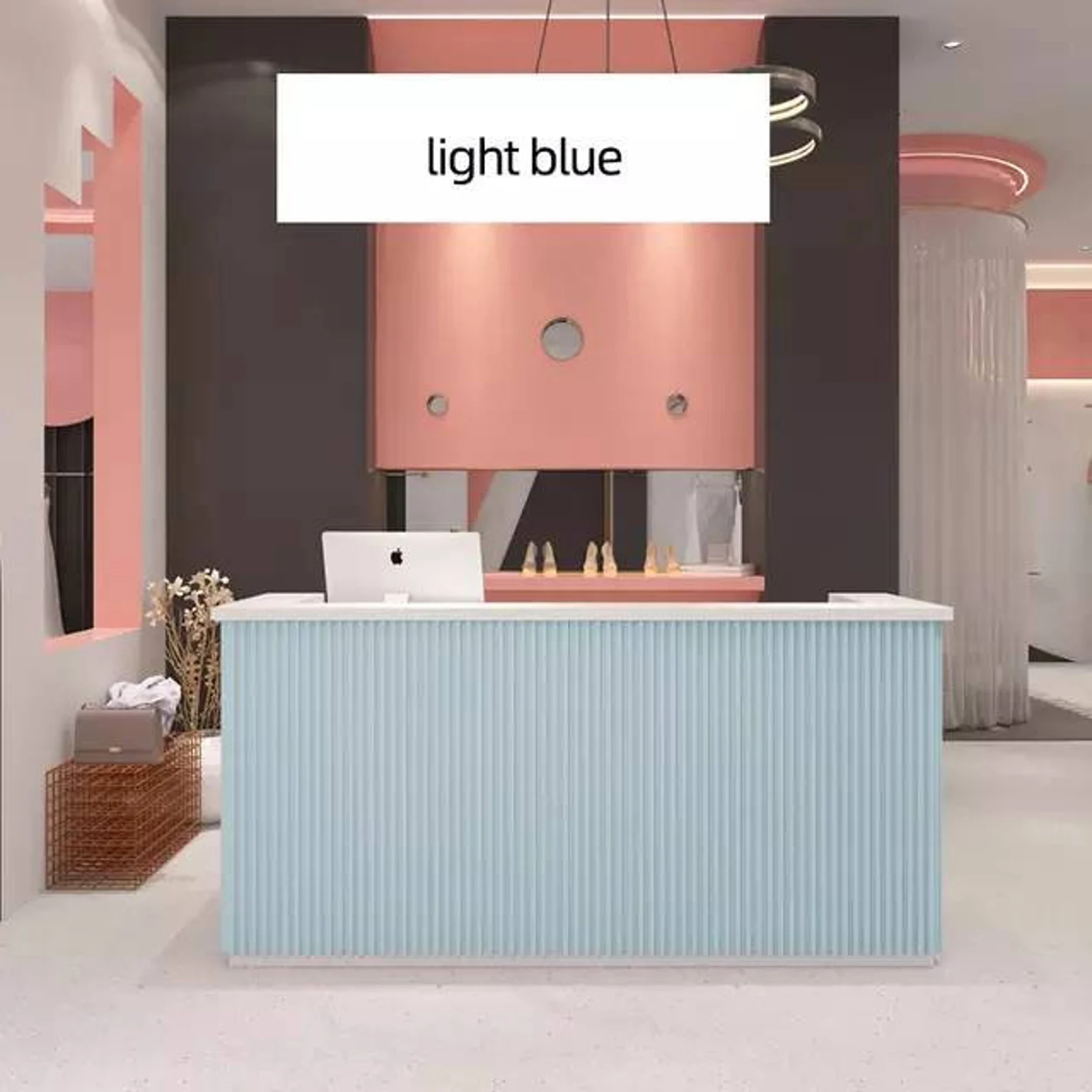 Zen Reeded Reception Desk